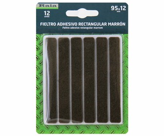 Fieltro adhesivo marrón de 95 milímetros Fieltro adhesivo marrón de 95 milímetros