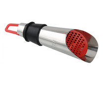 Decantador, vertedor de vino fabricado en acero inoxidable con filtro FACKELMANN.