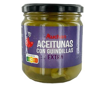 Aceitunas verdes Gordal con guindillas extra PRODUCTO ALCAMPO 160 g.
