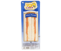 Sandwich de pan blanco con Salmón ahumado y mahonesa TOP LIDER 160 g.