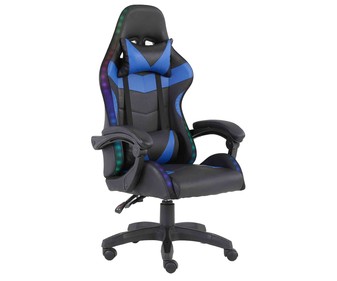 Silla gaming SAKKYO D463 Azul, iluminación RGB multicolor, reposabrazos, respaldo reclinable, ajuste altura. Silla gaming SAKKYO D463 Azul, iluminación RGB multicolor, reposabrazos, respaldo reclinable, ajuste altura.
