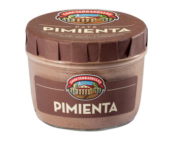 Paté de hígado de cerdo a la pimienta CASA TARRADELLAS frasco de 125 g. Paté de hígado de cerdo a la pimienta CASA TARRADELLAS frasco de 125 g.