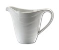 Jarrita para leche modelo Corina, fabricada en porcelana blanca GSMD.
