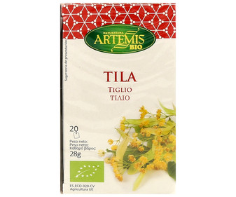 Tila de cultivo ecológico ARTEMIS BIO Caja 20 Bolsitas 24 gr, Tila de cultivo ecológico ARTEMIS BIO Caja 20 Bolsitas 24 gr,