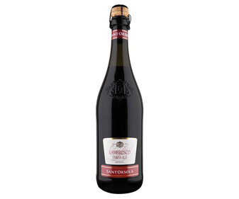Vino tinto lambrusco con IGT Emilia lambrusco SANT'ORSOLA botella de 75 cl. Vino tinto lambrusco con IGT Emilia lambrusco SANT'ORSOLA botella de 75 cl.