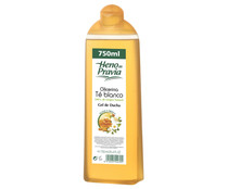 Gel de baño o ducha hidratante con glicerina y té blanco HENO DE PRAVIA 750 ml.