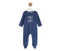 Pijama pelele de terciopelo para bebé IN EXTENSO, talla 86.