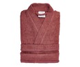 Albornoz para adulto con cuello tipo kimono, 100% algodón, 300g/m², color rosa, ACTUEL.