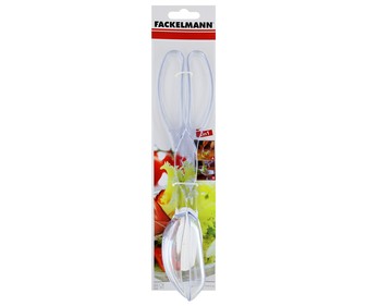 Pinzas de plástico para ensaladas, 28 centímetros FACKELMANN. Pinzas de plástico para ensaladas, 28 centímetros FACKELMANN.