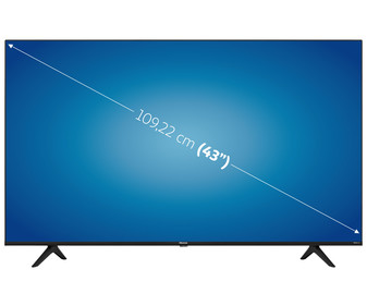 Televisión 109,22 cm (43") LED HISENSE 43A6BG 4K, HDR10+, SMART TV, WIFI, BLUETOOTH, TDT HD, USB reproductor, 3HDMI, 160HZ.