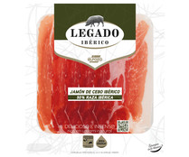 Jamón de cebo ibérico (50% raza ibérica), cortado en lonchas finas con separador LEGADO IBÉRICO de El pozo 60 g.
