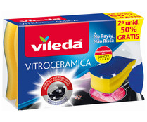Estropajo Salvauñas Vitrocerámica VILEDA 2 uds.