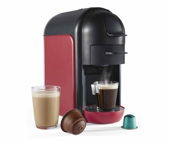 Cafetera compatible con cápsulas Dolce Gusto y Nespresso QILIVE Q.5260 roja, presión 20bar, depósito 600ml. Cafetera compatible con cápsulas Dolce Gusto y Nespresso QILIVE Q.5260 roja, presión 20bar, depósito 600ml.