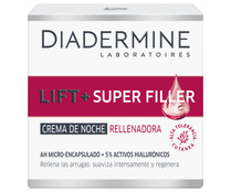 Crema de noche con acción rellenadora de arrugas DIADERMINE Lft+ super filler 50 ml
