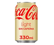 Refresco  de cola Light sin cafeína COCA COLA lata de 33 cl.