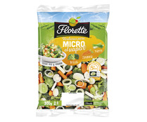 Verduras para microondas al vapor ( Brocolí, zanahoria, puerro) FLORETTE 300 g.