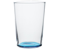 Vaso de sidra de 0,53 litros con base de color turquesa, LUMINCARC.