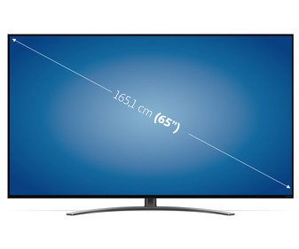 Televisión 165,1 cm (65") QNED MINILED LG 65QNED816QA 4K, HDR, SMART TV, WIFI, BLUETOOTH, TDT T2, USB reproductor y grabador, 4HDMI, 100HZ.