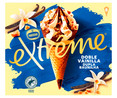Cono de helado de vainilla y chocolate con trocitos de almendras EXTRÉME de Nestlé 6 x 70 g.