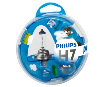 Estuche de bombillas H7-P21W-P21/5W-PY21W-W5W y 3 fusibles 10-15-20A PHILIPS Essential. Estuche de bombillas H7-P21W-P21/5W-PY21W-W5W y 3 fusibles 10-15-20A PHILIPS Essential.