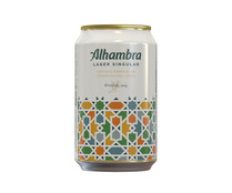 Cerveza ALHAMBRA LAGER SINGULAR lata de 33 cl.