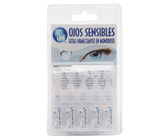 Gotas humectantes en monodosis para ojos sensebles IRIS LINE 5 x 0.4 mm. Gotas humectantes en monodosis para ojos sensebles IRIS LINE 5 x 0.4 mm.