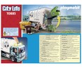 Conjunto de juego Camión de basura con luces con accesorios y 2 figuras PLAYMOBIL CITY LIFE 70885