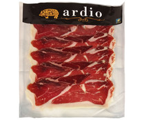 Jamón de bellota ibérico (50% raza ibérica), cortado en finas lonchas ARDIO 100 g.