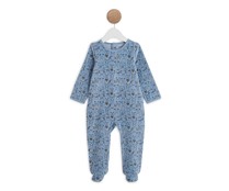 Pijama pelele de terciopelo para bebé IN EXTENSO, talla 74.