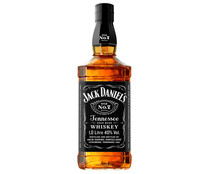 Tennessee Whiskey tipo bourbon de sabor suave e intenso al paladar JACK DANIEL'S Old Nº7 botella de 1 l.