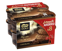 Mousse de chocolate con chocolate crujiente GOLD de Nestlé 8 x 57 g.