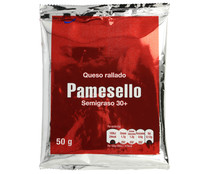 Queso natural rallado PAMESELLO 50 g.