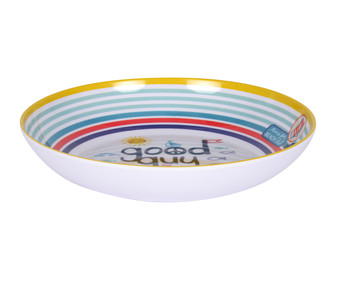 Plato hondo estampado fabricado en melamina, 20 cm, Happy TABERSEO. Plato hondo estampado fabricado en melamina, 20 cm, Happy TABERSEO.