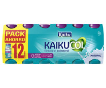 Yogur líquido que ayuda a reducir el colesterol, con sabor natural KAIKUCOL 12 x 65 g.