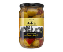 Aceitunas gordal sin hueso con pimiento y ajo  JOLCA 680 g. 