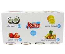 Yogures varios sabores (fresa, limón, coco y macedonia) KALISE 16 x 125 g. Yogures varios sabores (fresa, limón, coco y macedonia) KALISE 16 x 125 g.