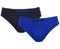 Pack de 2 slip de microfibra sin costuras para hombre UNNO by Dim, talla L. Pack de 2 slip de microfibra sin costuras para hombre UNNO by Dim, talla L.