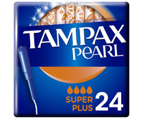 Tampones super plus con aplicador TAMPAX Pearl 24 uds