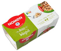 Arroz integral, vasitos NOMEN 2 x 125 g.