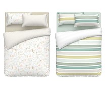 Juego de funda nórdica para cama de 150 cm, polialgodón sostenible, 52 hilos, ACTUEL. Modelos surtidos, 1 unidad.