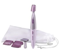 Lápiz recortador para retoques BRAUN Silk-épil FG1100, cabezal de precisión, 2 peines, válido para cejas.