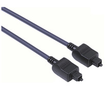Cable QILIVE de óptico de audio macho a óptico de audio macho, color negro.