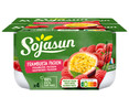 Especialidad de soja con pulpa de frambuesa y fruta de la pasion SOJASUN 4 x 100 g.