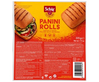 Panecillos sin gluten SCHÄR Panini Rolls, 225 g. Panecillos sin gluten SCHÄR Panini Rolls, 225 g.