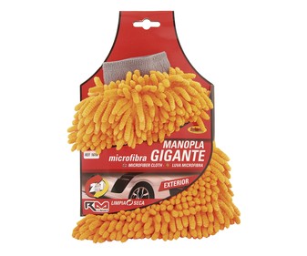 Manopla gigante con pelo de color naranja de poliamida y poliester y especial para el lavado del exterior del vehículo RM CLEAN. Manopla gigante con pelo de color naranja de poliamida y poliester y especial para el lavado del exterior del vehículo RM CLEAN.