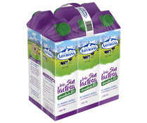 Leche desnatada 0% materia grasa sin lactosa CENTRAL LECHERA ASTURIANA 6 x 1l.