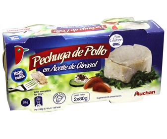 Pechuga de pollo lata de 52 gramos pack de 2 unidades Pechuga de pollo lata de 52 gramos pack de 2 unidades