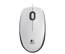 Ratón óptico con cable LOGITECH M100, blanco, 3 botones, 1000dpi, conexión Usb.