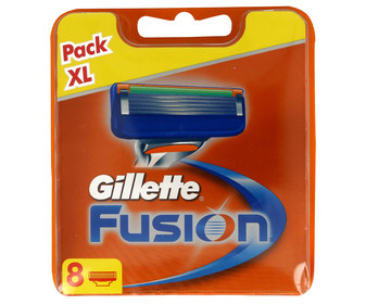 Recambio de cuchillas de cinco hojas para maquinilla de afeitar Gillette Fusion 8 unidades Recambio de cuchillas de cinco hojas para maquinilla de afeitar Gillette Fusion 8 unidades