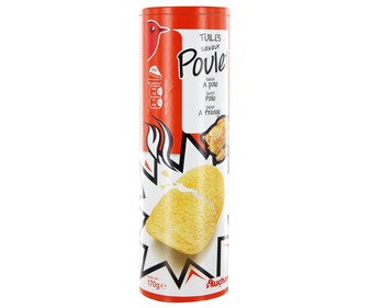 Patatas con forma de teja bote de 170 gramos Patatas con forma de teja bote de 170 gramos
